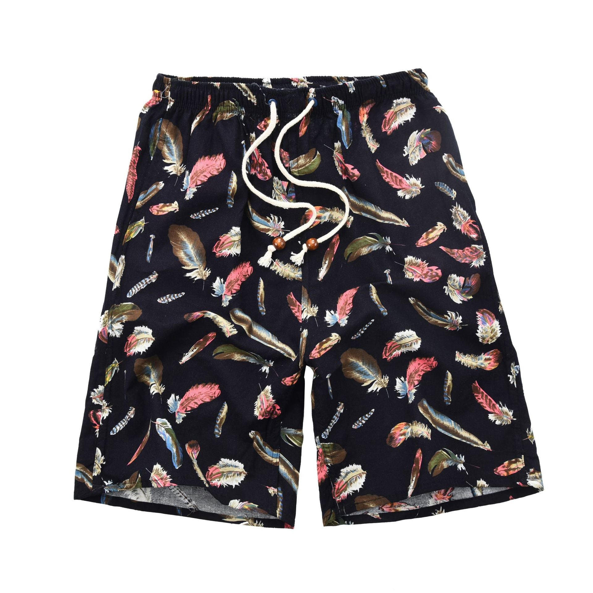 Nuevos pantalones cortos de verano para hombre de algodón y lino con estampado. Bermudas de playa de cinco puntos, estilo casual y deportivo, corte holgado, tejido ligero y fresco, disponibles en tallas grandes.