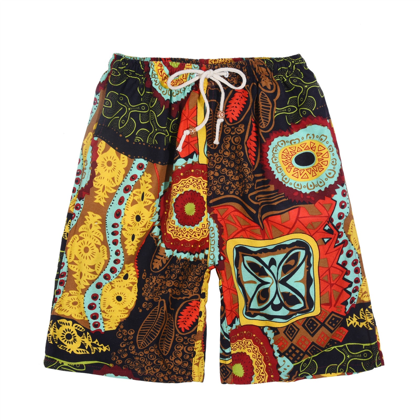 Nuevos pantalones cortos de verano para hombre de algodón y lino con estampado. Bermudas de playa de cinco puntos, estilo casual y deportivo, corte holgado, tejido ligero y fresco, disponibles en tallas grandes.