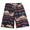 Nuevos pantalones cortos de verano para hombre de algodón y lino con estampado. Bermudas de playa de cinco puntos, estilo casual y deportivo, corte holgado, tejido ligero y fresco, disponibles en tallas grandes.