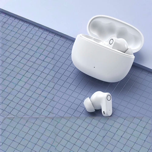 Auriculares inalámbricos Bluetooth TWS con llamadas HD, reducción de ruido ENC, sonido estéreo con graves 9D, control táctil, batería de larga duración y diseño resistente al agua para deportes.
