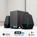 Altavoces para PC Edifier G1500 Max con subwoofer, potencia de 30 W RMS y Bluetooth 5.3. Sonido potente y de alta calidad, ideales para videojuegos, música, películas y uso diario.