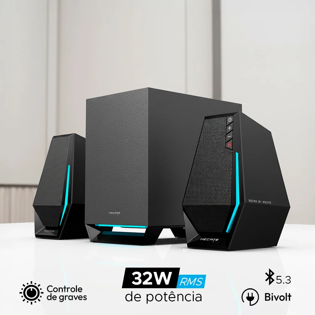 Altavoces para PC Edifier G1500 Max con subwoofer, potencia de 30 W RMS y Bluetooth 5.3. Sonido potente y de alta calidad, ideales para videojuegos, música, películas y uso diario.