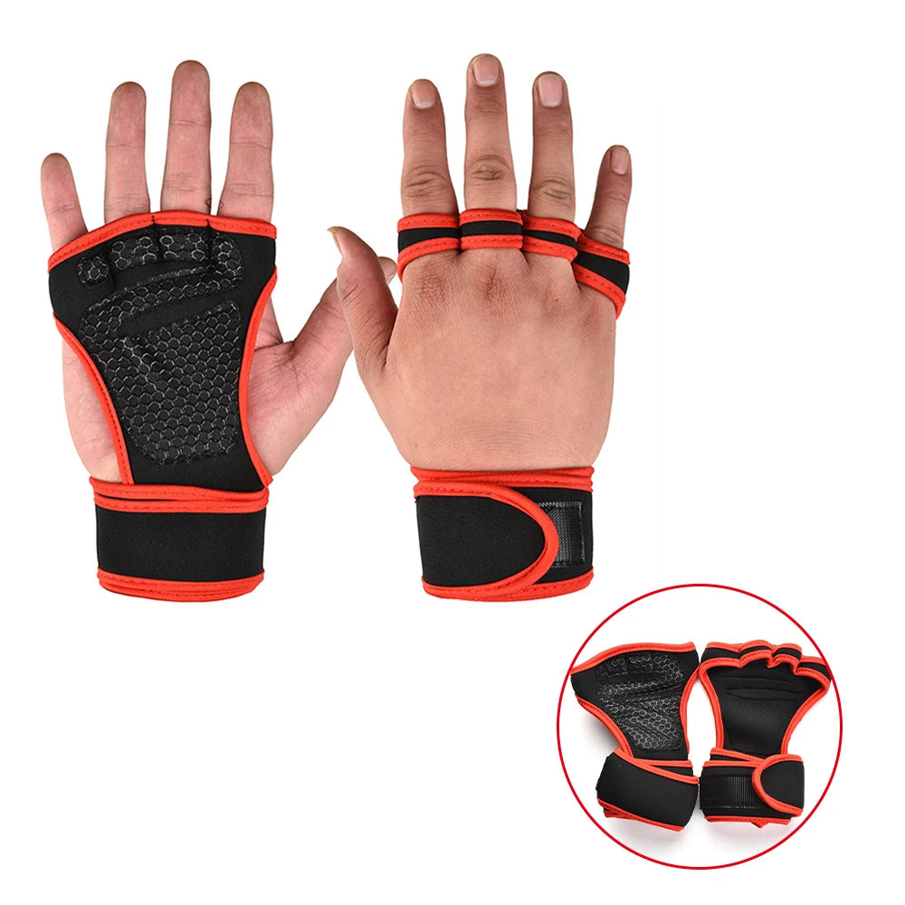 Guantes deportivos de entrenamiento para hombres y mujeres, ideales para fitness, musculación, levantamiento de pesas y gimnasio. Protegen las manos, muñecas y palmas durante el ejercicio.