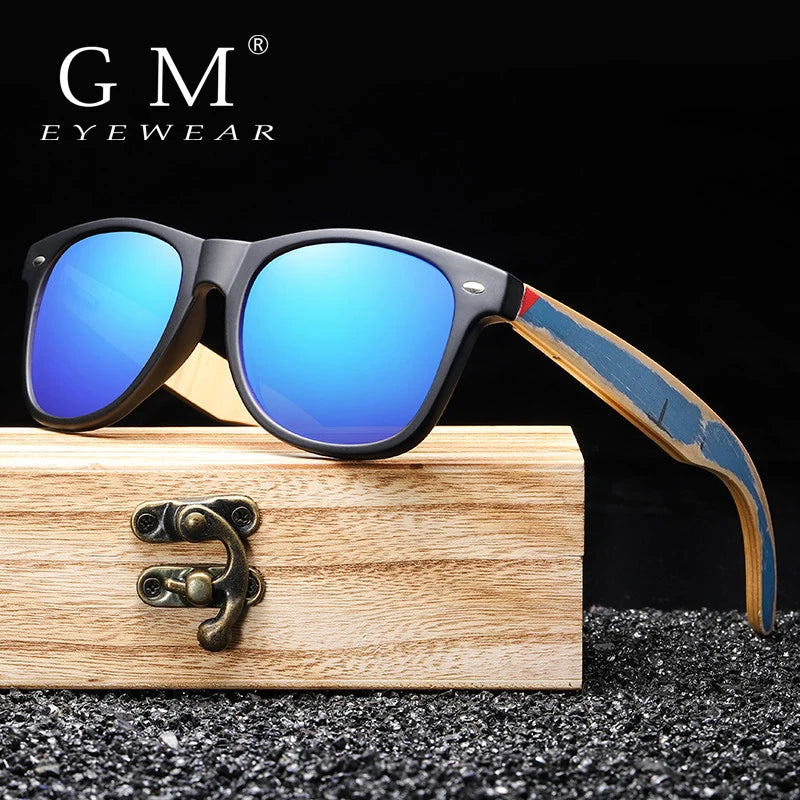 Nuevas gafas de sol redondas vintage GM para mujer, estilo retro de diseñador. Lentes elegantes con diseño de rayas, ideales para complementar cualquier look y brindar protección solar.