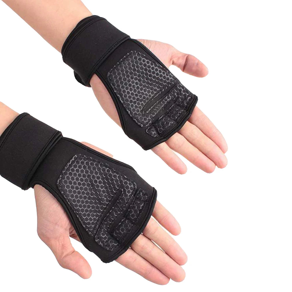 Guantes deportivos de entrenamiento para hombres y mujeres, ideales para fitness, musculación, levantamiento de pesas y gimnasio. Protegen las manos, muñecas y palmas durante el ejercicio.
