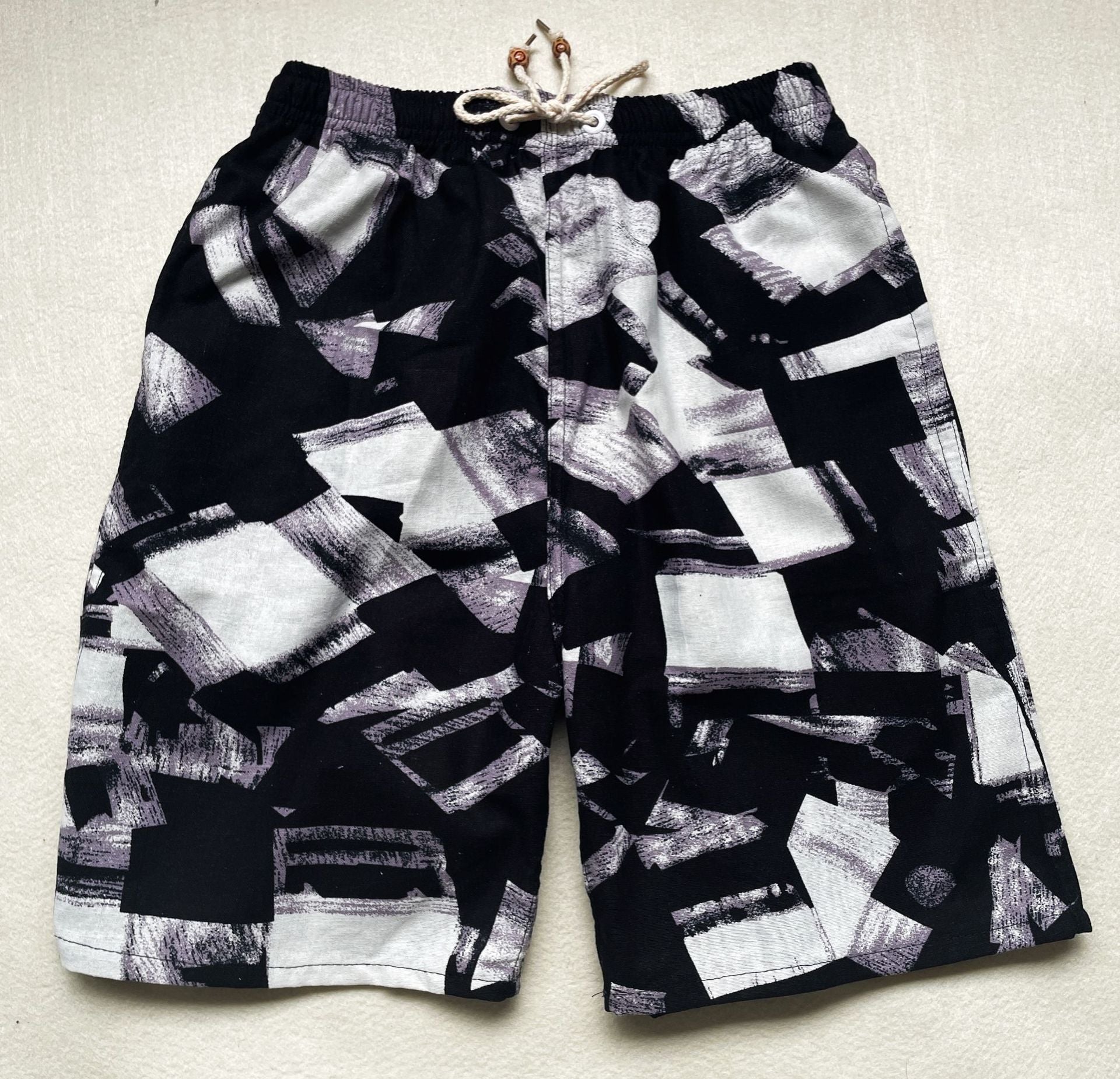 Nuevos pantalones cortos de verano para hombre de algodón y lino con estampado. Bermudas de playa de cinco puntos, estilo casual y deportivo, corte holgado, tejido ligero y fresco, disponibles en tallas grandes.