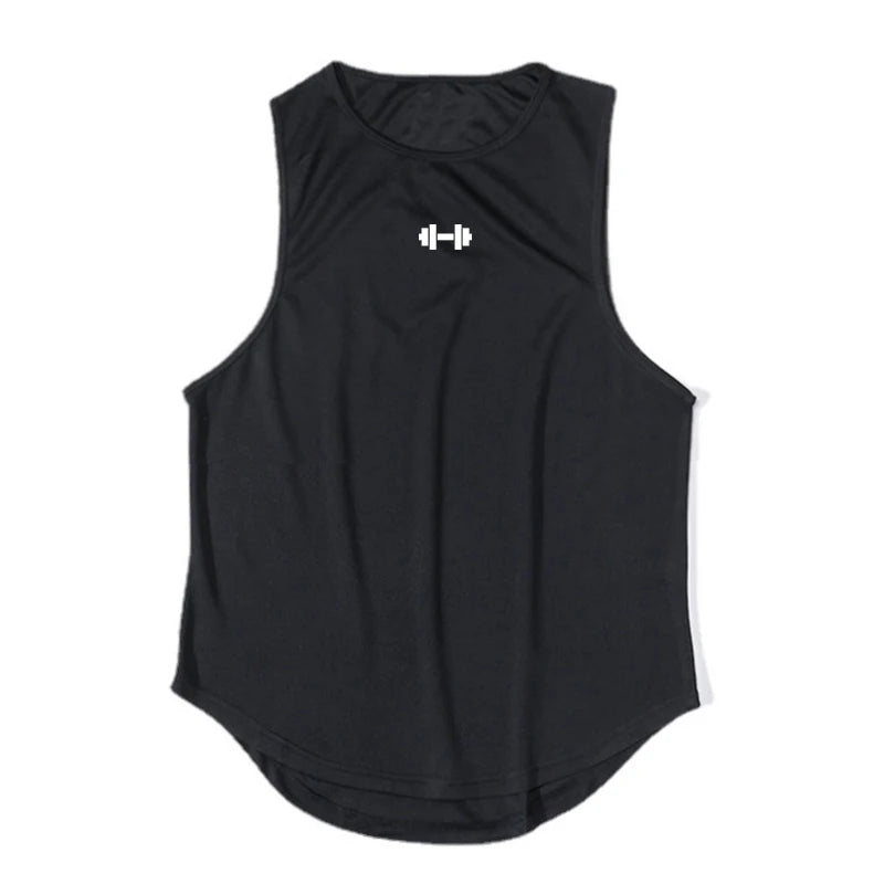Camiseta sin mangas deportiva para hombre | Secado rápido | Ajuste Slim Fit | Ideal para gimnasio, entrenamiento y baloncesto