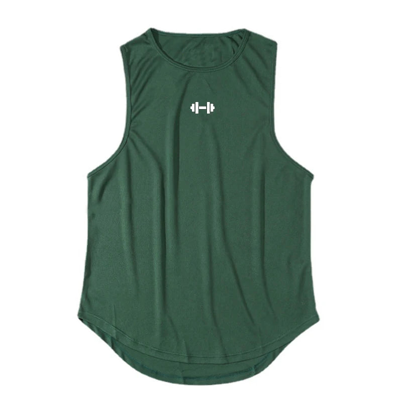 Camiseta sin mangas deportiva para hombre | Secado rápido | Ajuste Slim Fit | Ideal para gimnasio, entrenamiento y baloncesto