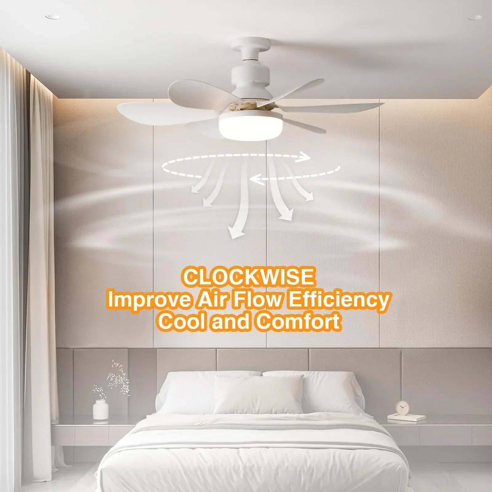 Ventilador de techo LED de 40 W con casquillo E27, con control remoto para regular la intensidad de la luz, adecuado para sala de estar, estudio y uso doméstico. Compatible con voltaje de 85-265 V.