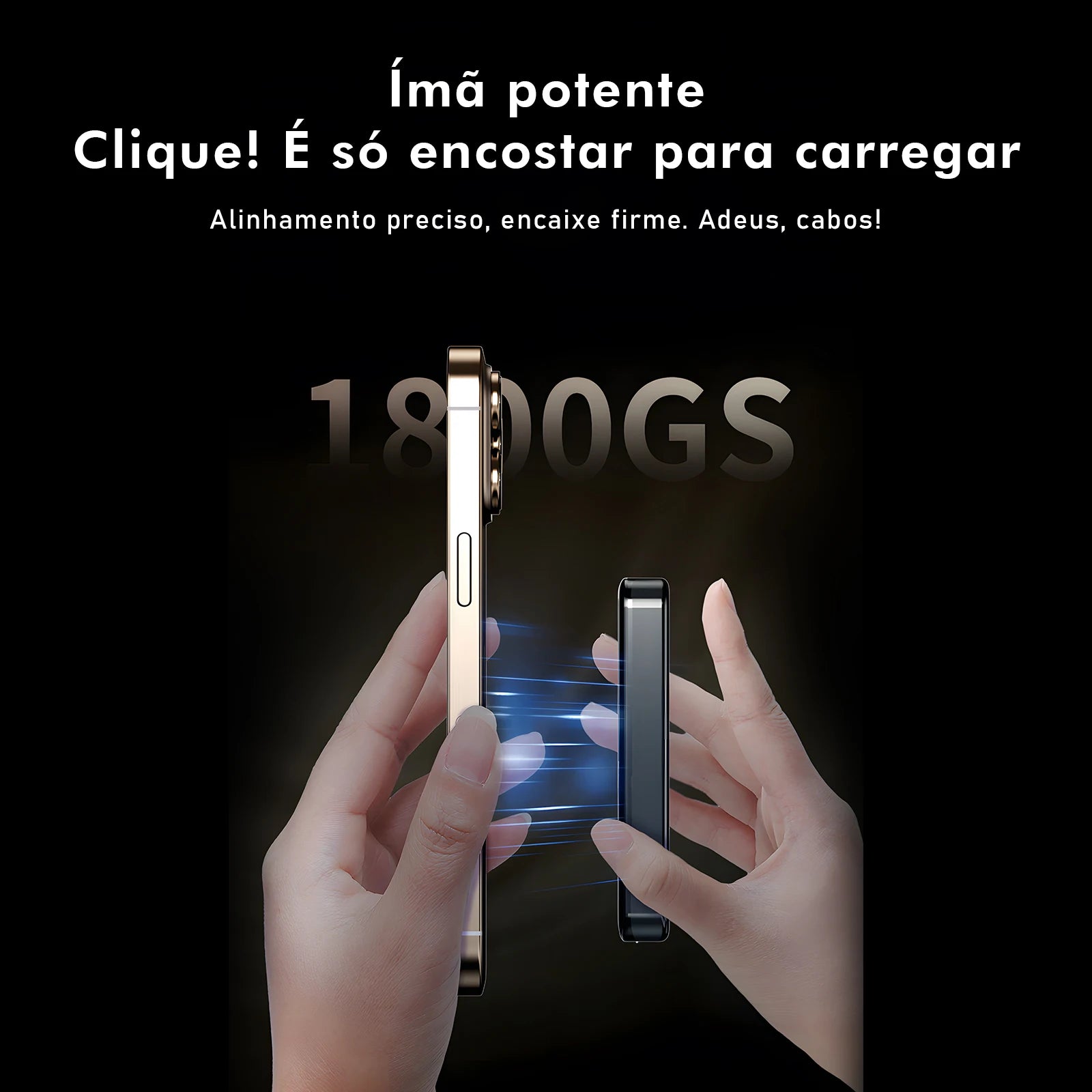 Batería externa magnética, cargador portátil, power bank recargable, batería portátil de alta capacidad y batería externa para cargar dispositivos móviles en cualquier lugar.