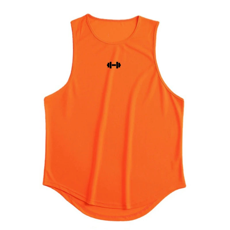 Camiseta sin mangas deportiva para hombre | Secado rápido | Ajuste Slim Fit | Ideal para gimnasio, entrenamiento y baloncesto