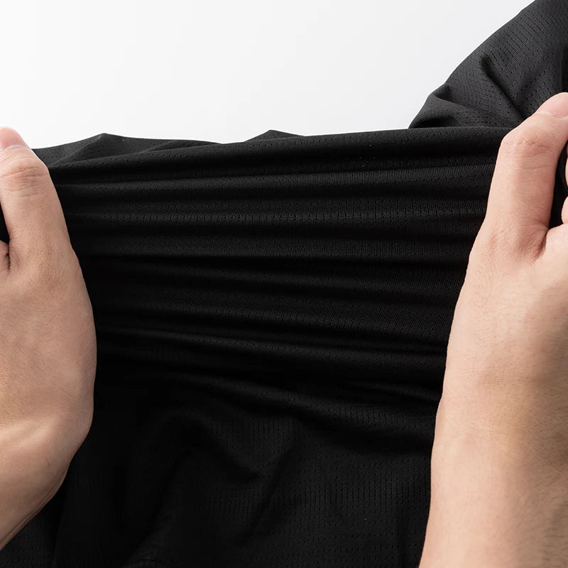Camiseta deportiva para hombre de verano, tejido tipo seda fría ultraligera, estampado reflectante, secado rápido, manga corta, transpirable, ideal para fitness y deporte, talla hasta 5XL.