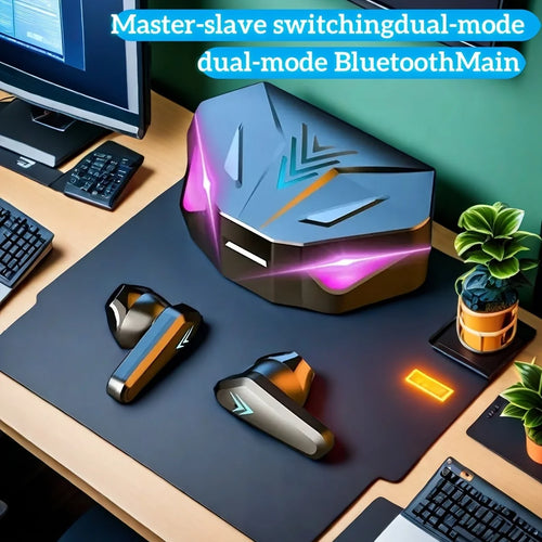 Auriculares inalámbricos Bluetooth TWS X15 con pantalla LED, micrófono integrado, diseño para videojuegos, cancelación de ruido y sonido de alta calidad. Audífonos inalámbricos ideales para música, llamadas y gaming.