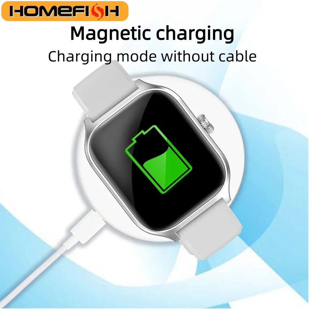 Reloj inteligente HOMEFISH H9 con llamadas por Bluetooth, control remoto para tomar fotografías, monitoreo del sueño, múltiples modos deportivos, medición de la frecuencia cardíaca y monitoreo del oxígeno en sangre.