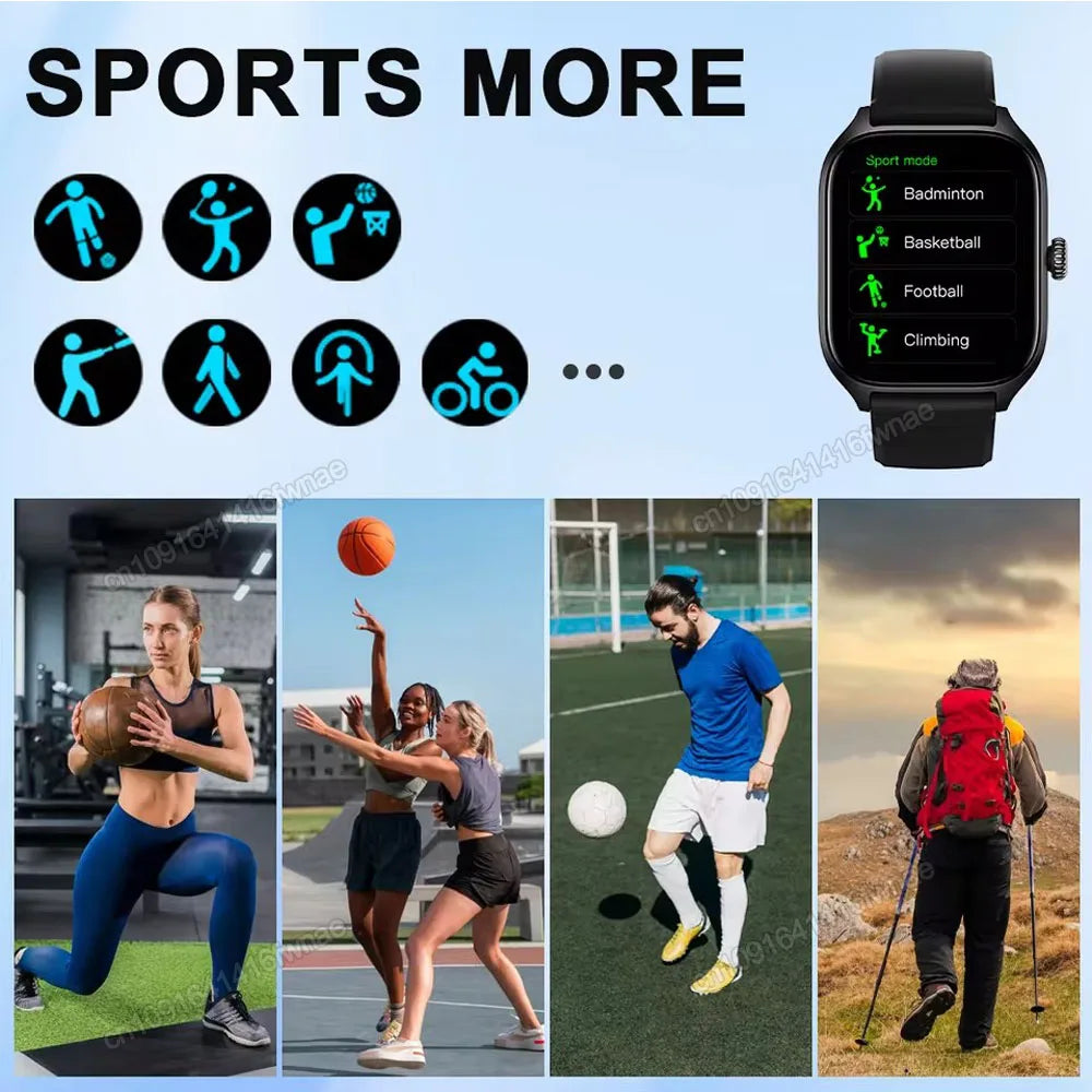 Nuevo reloj inteligente GPS militar para exteriores, resistente al agua, con múltiples modos deportivos, seguimiento de actividad física, pantalla HD y llamadas por Bluetooth. Smartwatch para hombres y mujeres tipo pulsera.