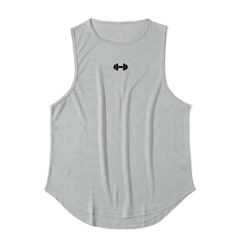 Camiseta sin mangas deportiva para hombre | Secado rápido | Ajuste Slim Fit | Ideal para gimnasio, entrenamiento y baloncesto