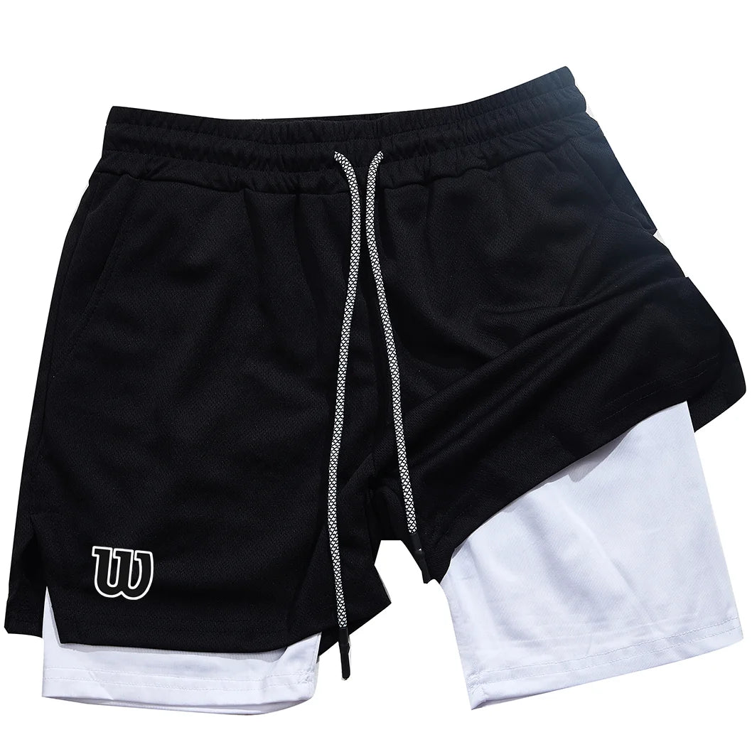 Nuevos pantalones cortos deportivos para hombre 2025, pantalones cortos de verano transpirables para tenis, de secado rápido, ideales para bádminton.