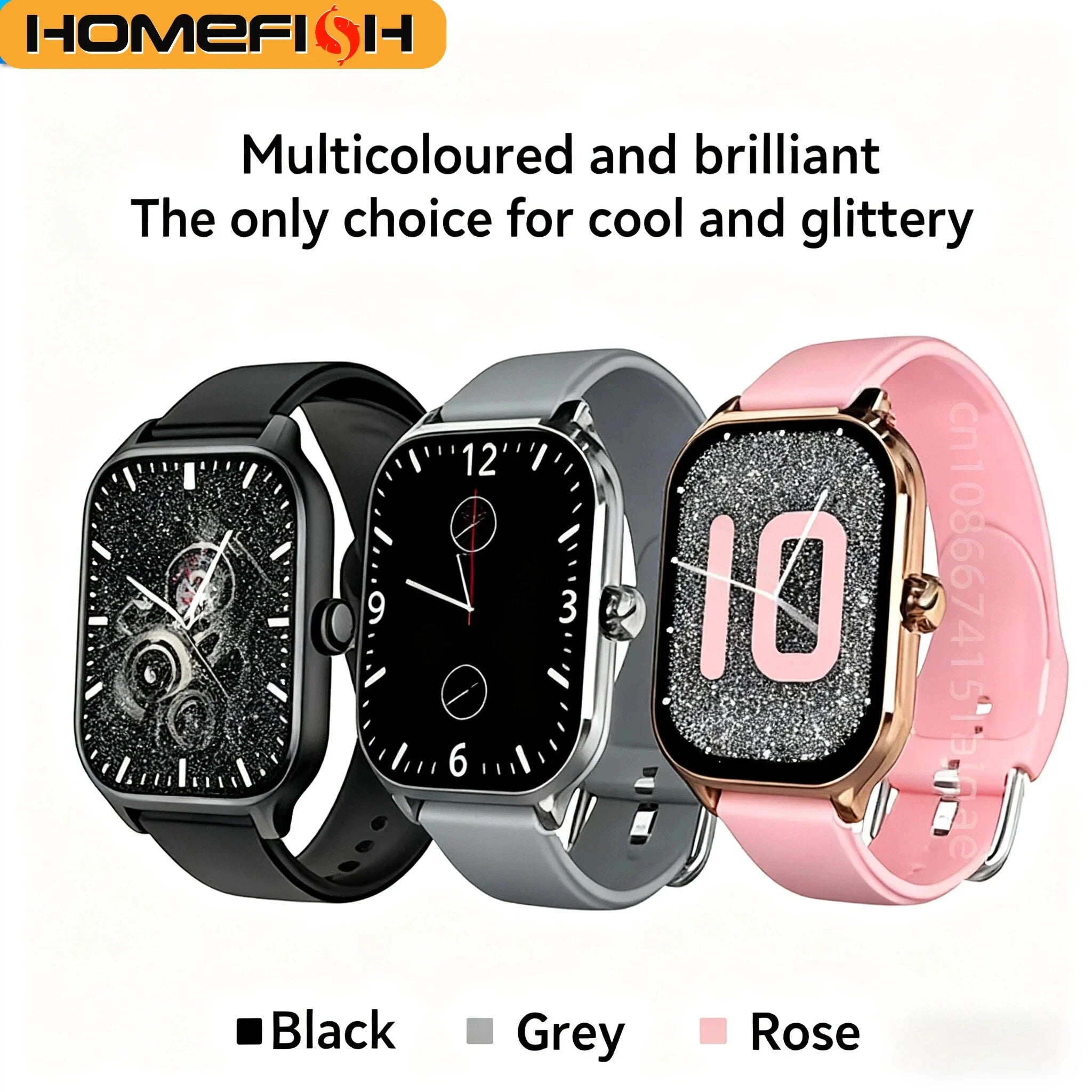 Reloj inteligente HOMEFISH H9 con llamadas por Bluetooth, control remoto para tomar fotografías, monitoreo del sueño, múltiples modos deportivos, medición de la frecuencia cardíaca y monitoreo del oxígeno en sangre.