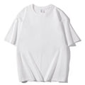 Camiseta unisex 100% algodón con media manga, estilo holgado para verano. Camiseta básica casual de manga corta, cuello redondo y color sólido.
