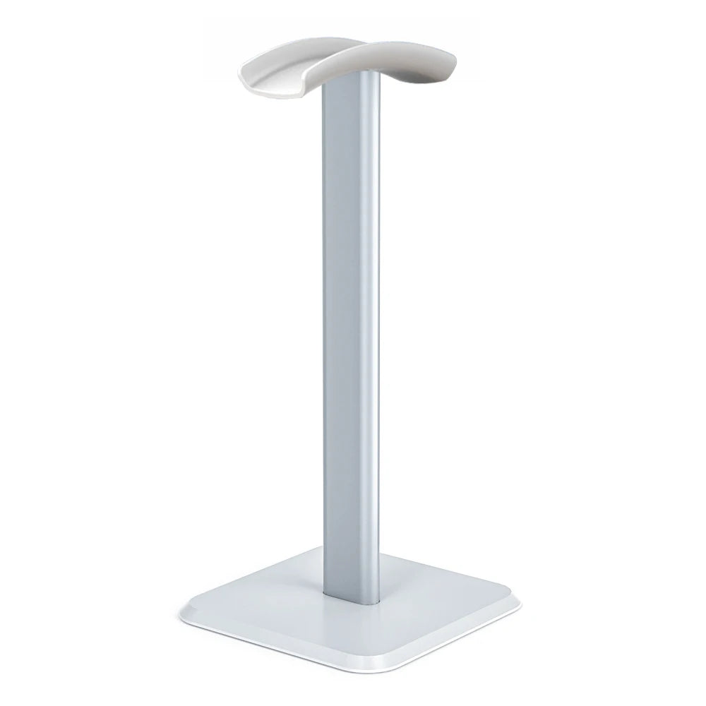 Nuevo soporte para auriculares en color blanco y negro, desmontable, ideal para computadoras y equipos de videojuegos. Base universal de escritorio para almacenar y exhibir audífonos de forma práctica y organizada.