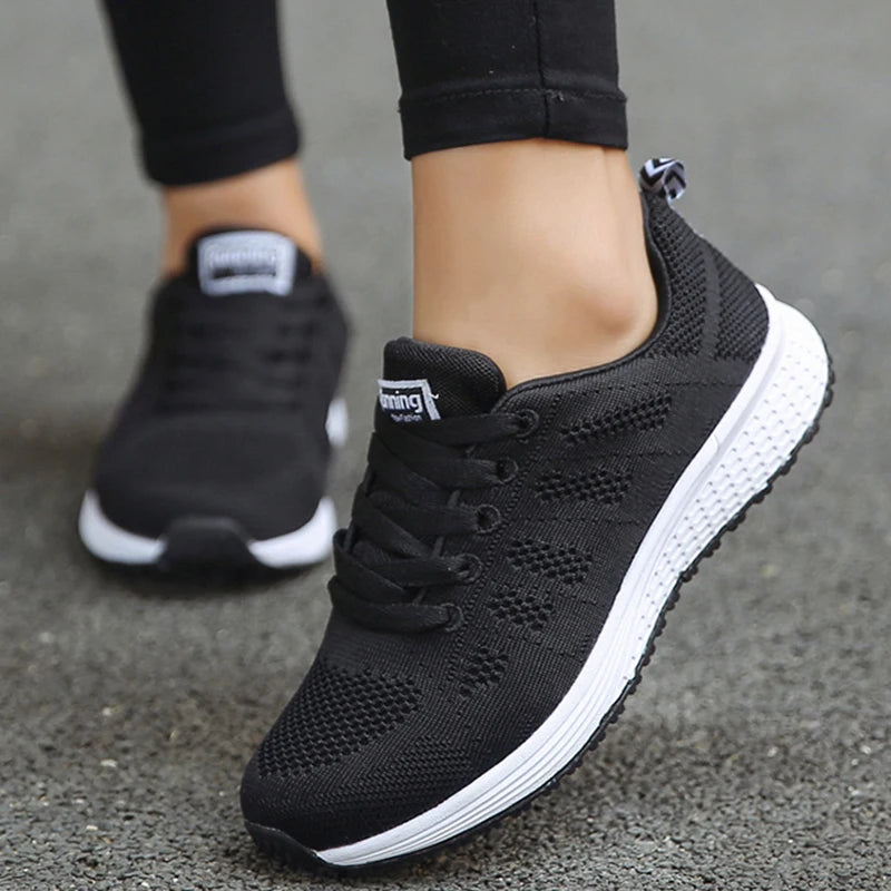 Zapatillas de plataforma para mujer, cómodas y transpirables, ideales para uso diario. Calzado deportivo y de moda para mujer.
