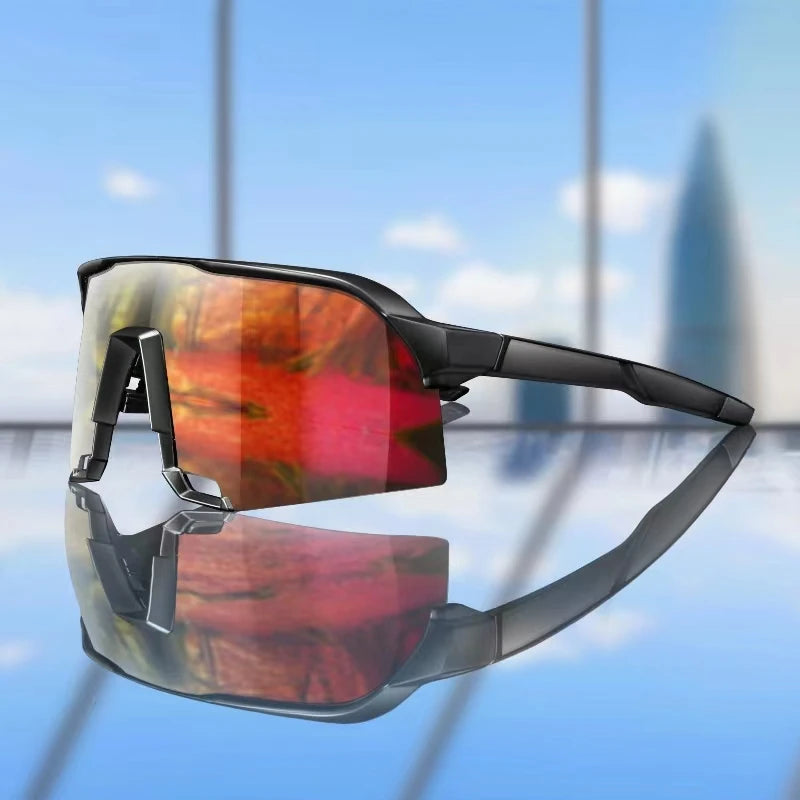 Nuevas gafas deportivas de exterior con estilo, de gran tamaño y resistentes al viento, para hombres y mujeres. Ideales para ciclismo, bicicleta de carretera, senderismo y camping.