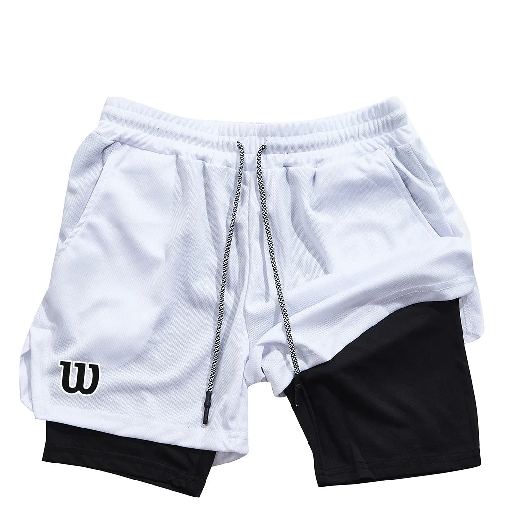 Nuevos pantalones cortos deportivos para hombre 2025, pantalones cortos de verano transpirables para tenis, de secado rápido, ideales para bádminton.