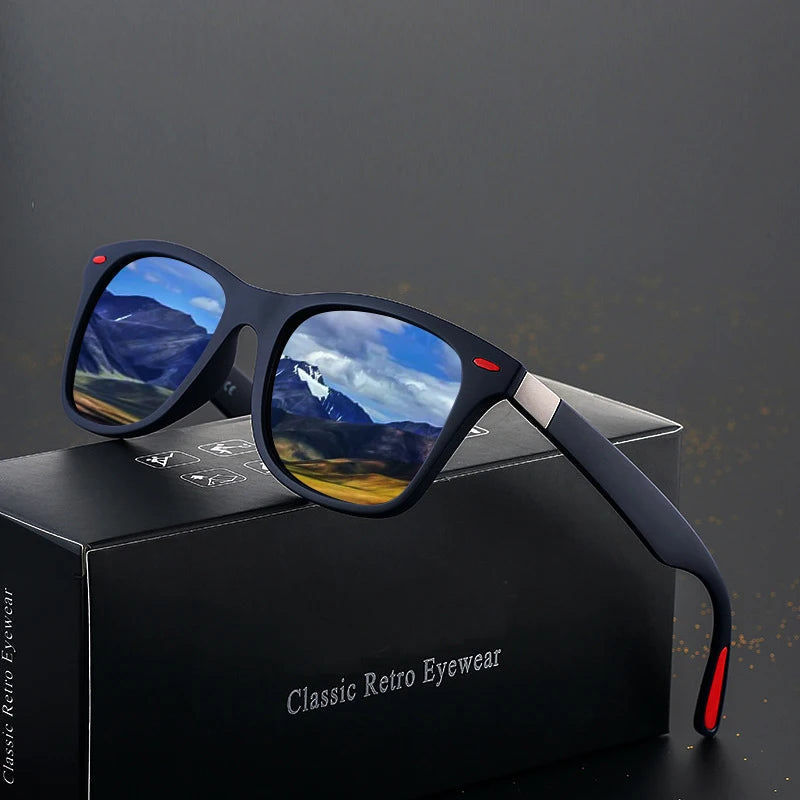 Gafas de sol retro para hombre y mujer, estilo deportivo y vintage. Ideales para conducir, actividades al aire libre y uso diario. Diseño moderno con protección UV400 para una máxima protección contra los rayos solares.