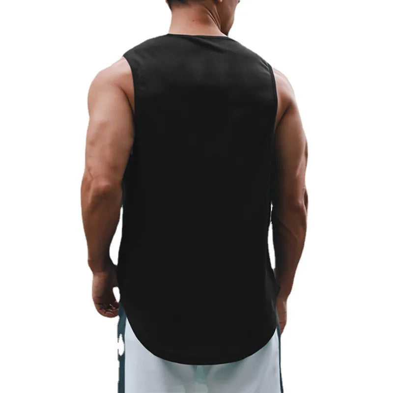 Camiseta sin mangas deportiva para hombre | Secado rápido | Ajuste Slim Fit | Ideal para gimnasio, entrenamiento y baloncesto