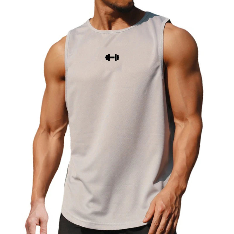 Camiseta sin mangas deportiva para hombre | Secado rápido | Ajuste Slim Fit | Ideal para gimnasio, entrenamiento y baloncesto