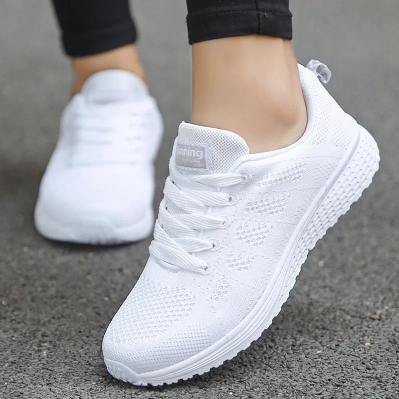 Zapatillas de plataforma para mujer, cómodas y transpirables, ideales para uso diario. Calzado deportivo y de moda para mujer.