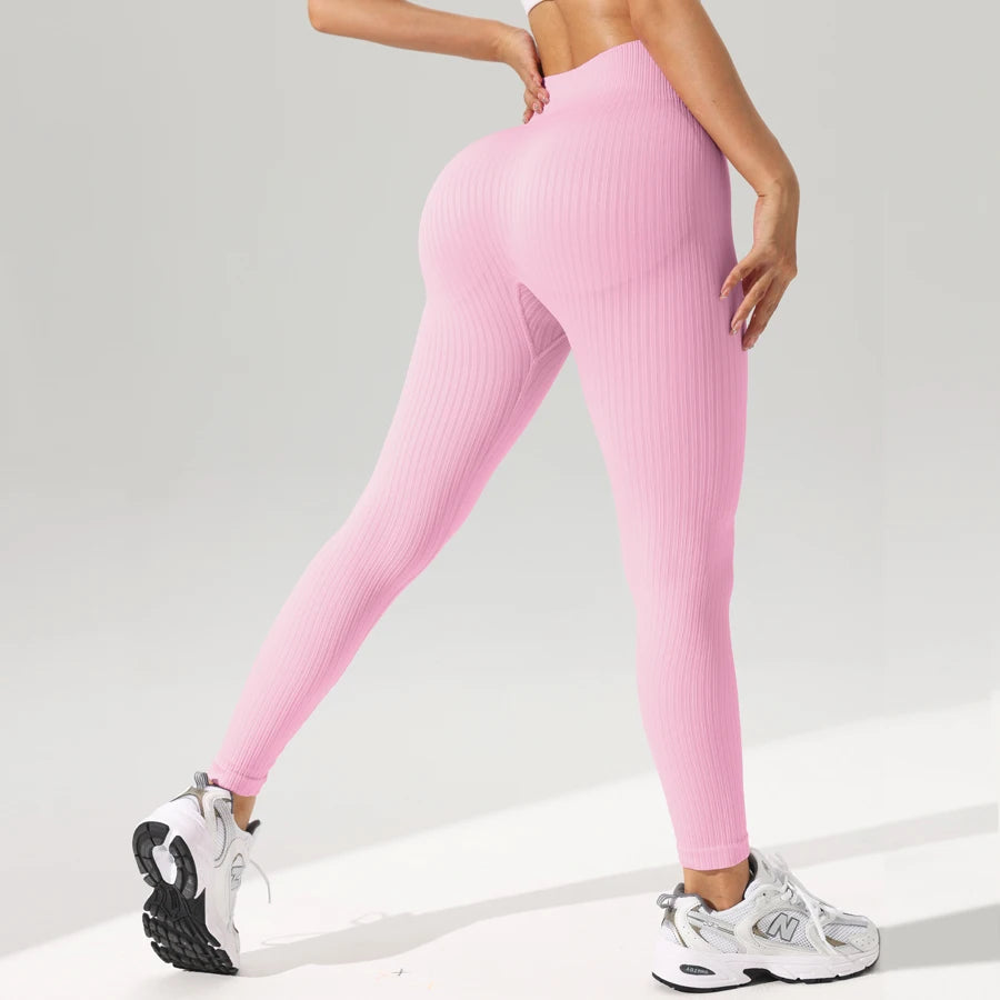 Leggings Deportivos Sin Costuras para Mujer con Control de Abdomen - Yoga y Fitness