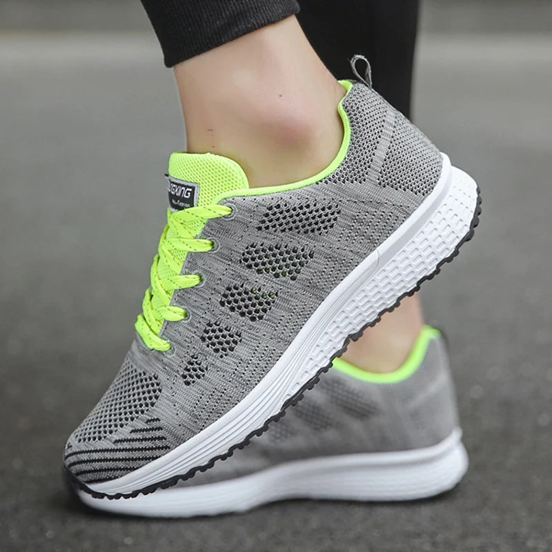 Zapatillas de plataforma para mujer, cómodas y transpirables, ideales para uso diario. Calzado deportivo y de moda para mujer.
