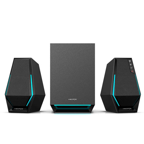 Altavoces para PC Edifier G1500 Max con subwoofer, potencia de 30 W RMS y Bluetooth 5.3. Sonido potente y de alta calidad, ideales para videojuegos, música, películas y uso diario.