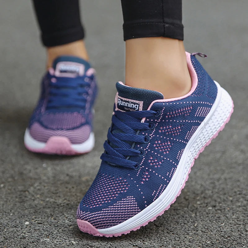 Zapatillas de plataforma para mujer, cómodas y transpirables, ideales para uso diario. Calzado deportivo y de moda para mujer.