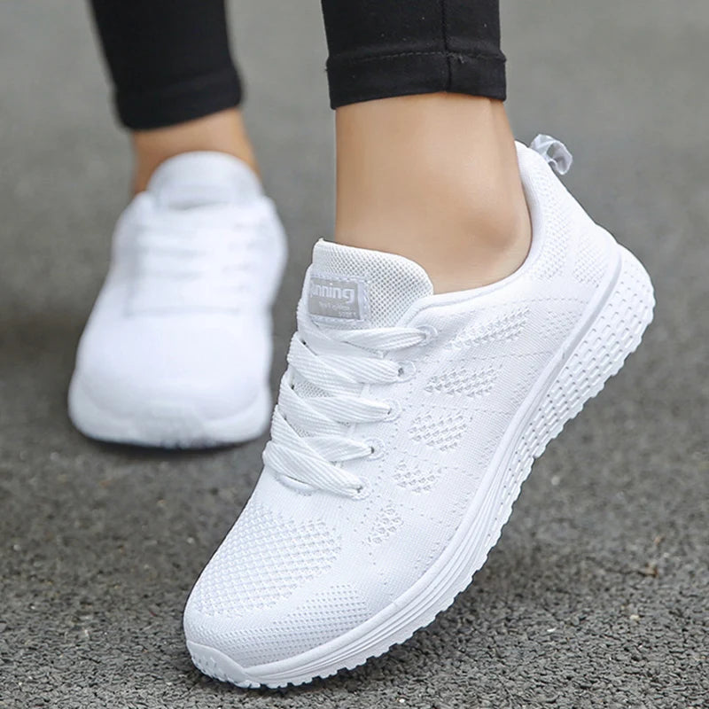 Zapatillas de plataforma para mujer, cómodas y transpirables, ideales para uso diario. Calzado deportivo y de moda para mujer.