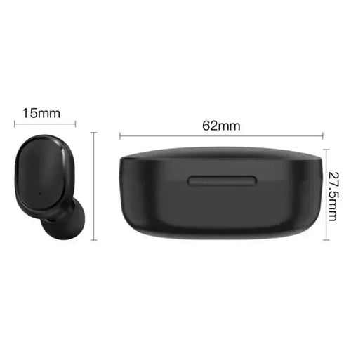 Auriculares inalámbricos Bluetooth TWS E6S con micrófono, cancelación de ruido, sonido de alta calidad y diseño deportivo. Ideales para música, llamadas y entrenamiento.