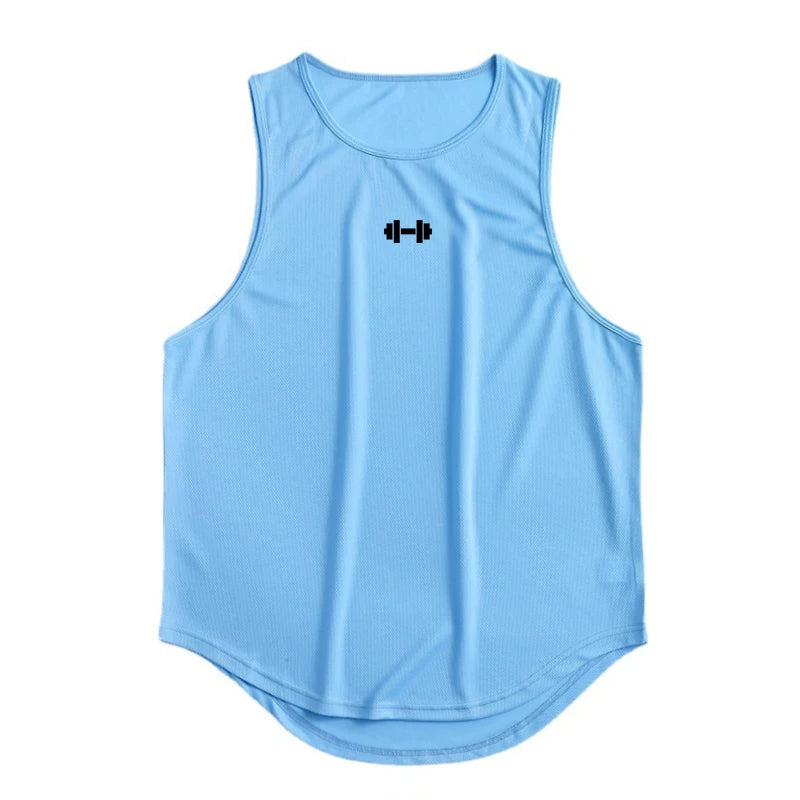 Camiseta sin mangas deportiva para hombre | Secado rápido | Ajuste Slim Fit | Ideal para gimnasio, entrenamiento y baloncesto